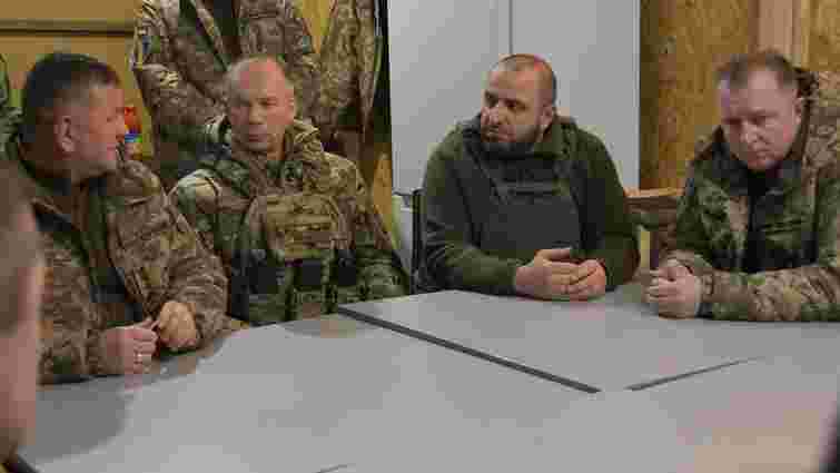 Умєров і Залужний відвідали позиції українських військ біля Куп’янська