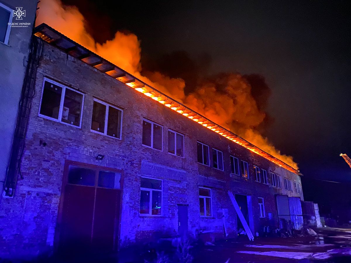 Масштабну пожежу під Ужгородом гасили майже три десятки рятувальників