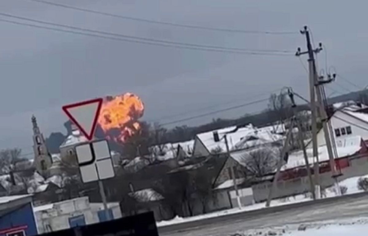 У Бєлгородській області Росії розбився військовий літак Іл-76
