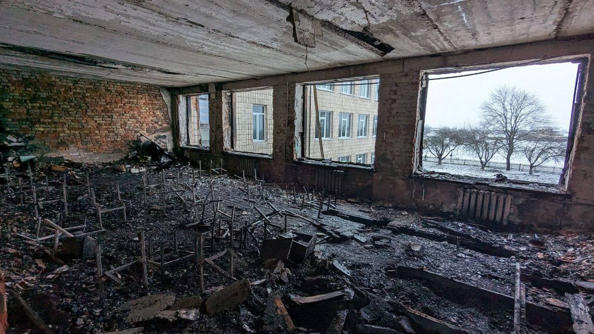 У ліцеї на Рівненщині вщент згорів кабінет хімії