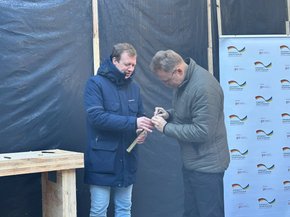 У Львові заклали капсулу на будівництві протезної майстерні 