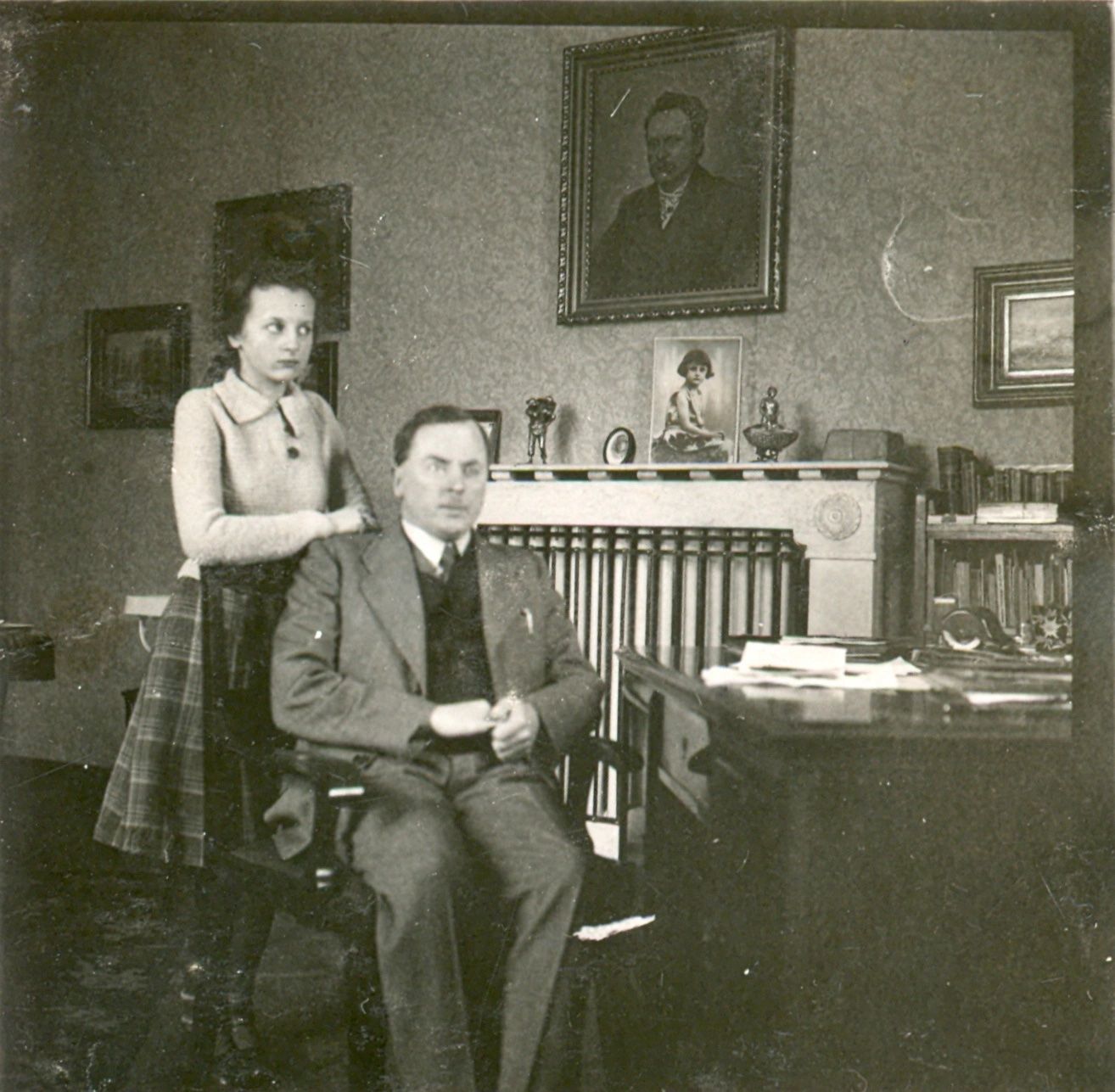 Петро Франко з донькою Іванною (Асею)