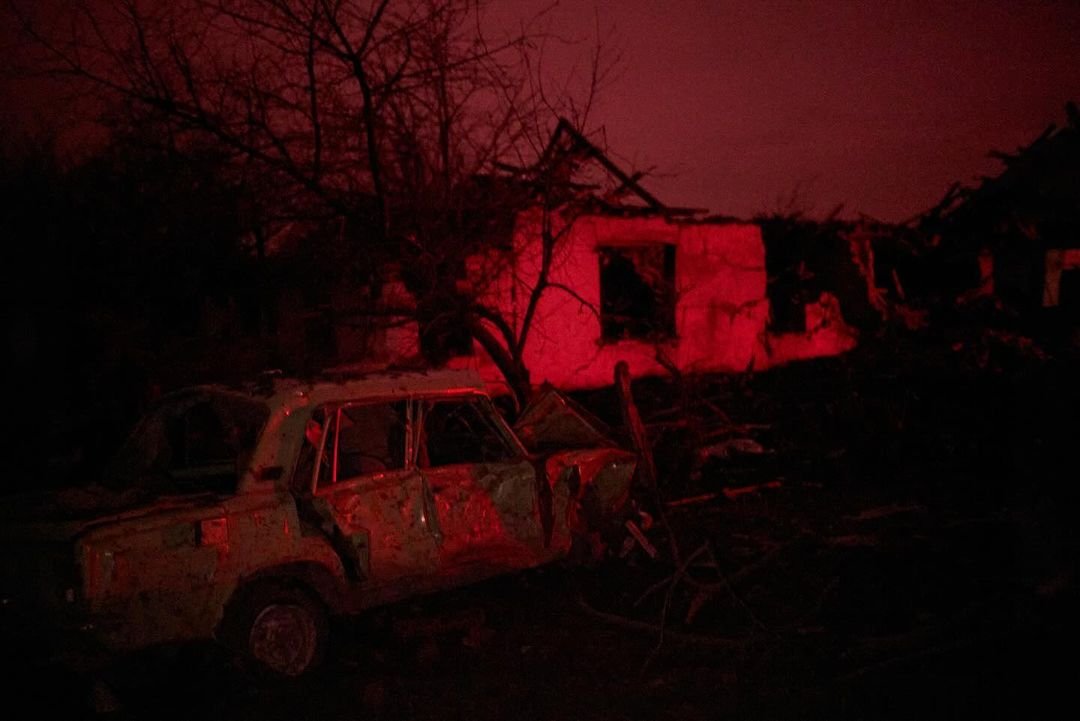 Руїни знищеної росіянами Авдіївки (фото Костянтина і Влади Ліберових)