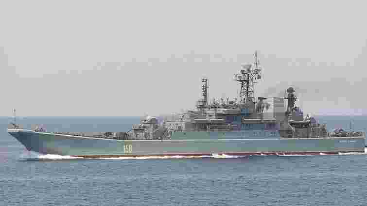 Дрони ГУР потопили десантний корабель росіян «Цезарь Куніков»
