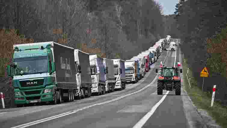 Польські фермери заблокували рух через шостий пункт пропуску на кордоні