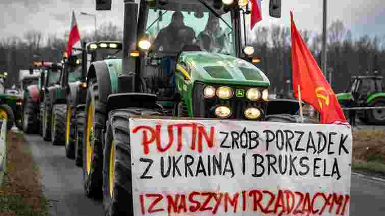 Польські фермери вимагають від Путіна навести лад з Україною, Польщею і Брюсселем