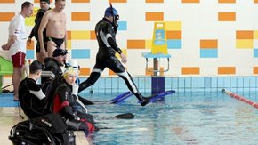 У Львові хорватські волонтери навчають українських ветеранів дайвінгу 