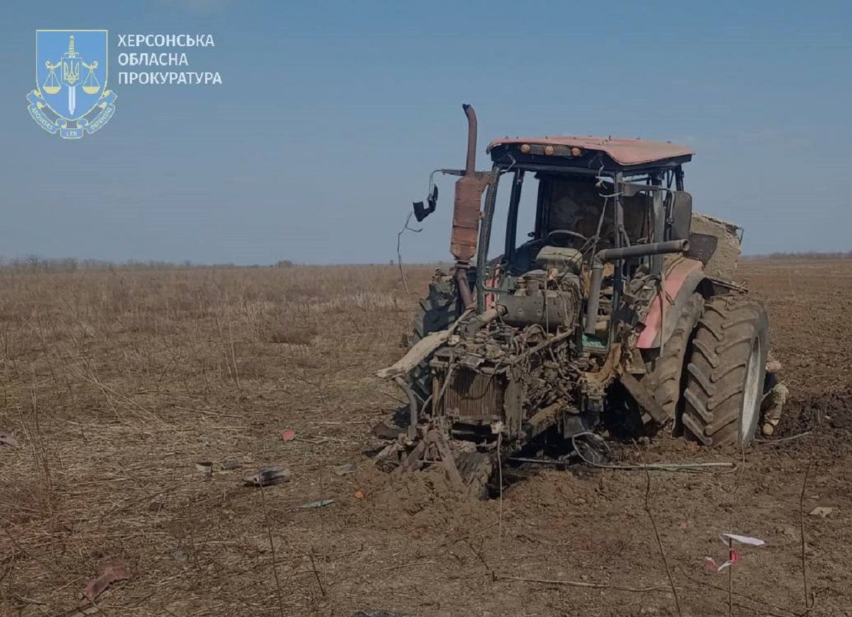 Житель Херсонщини підірвався на російській міні під час обробітку землі