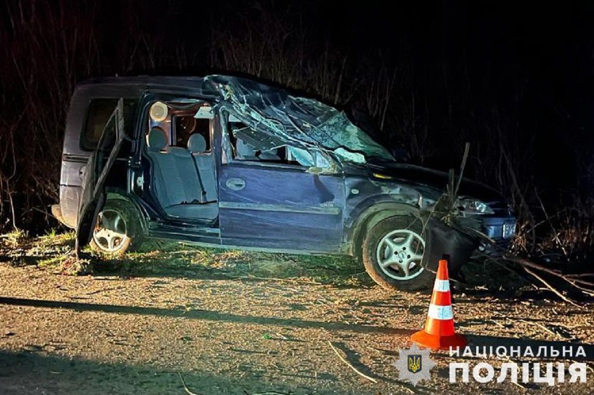 На Львівщині внаслідок перекидання автомобіля травмувалися троє неповнолітніх дівчат 