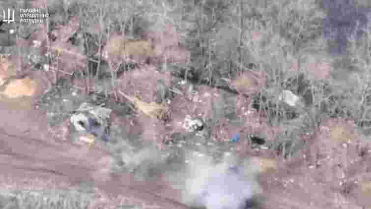ГУР Міноборони показало відео із знищенням російської техніки на Запоріжжі