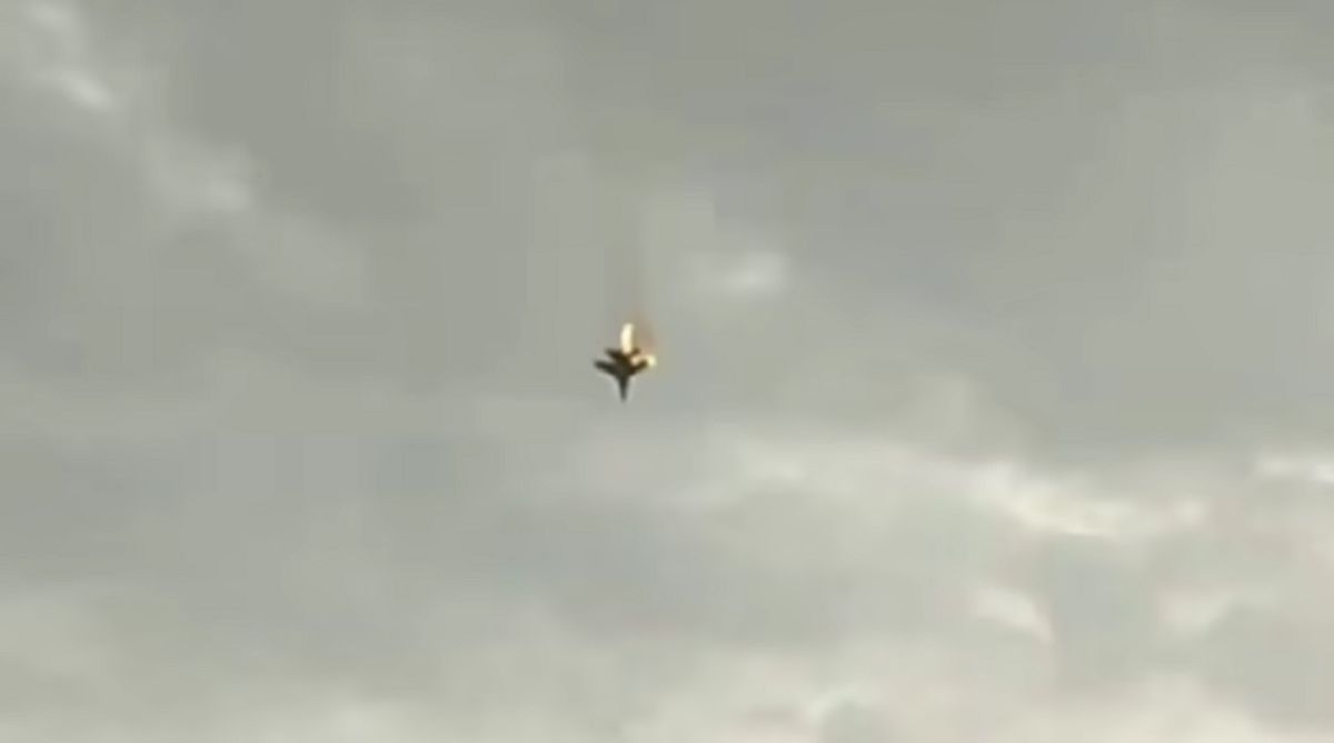 В окупованому Криму розбився російський винищувач Су-27