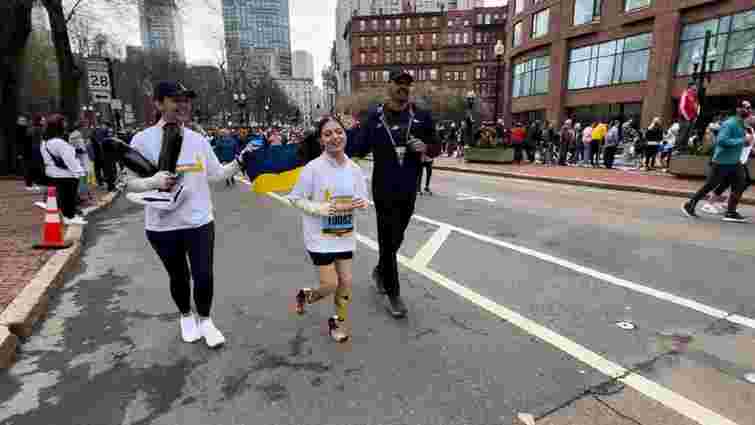 12-річна українка на протезах подолала дистанцію 5 км на Бостонському марафоні