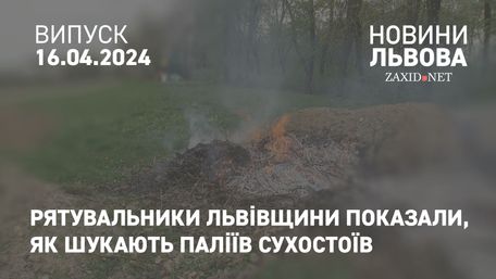 Рятувальники Львівщини показали, як шукають паліїв сухостоїв