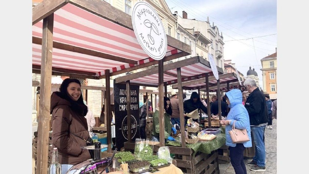 У центрі Львова вже вп'яте запрацював фермерський ярмарок