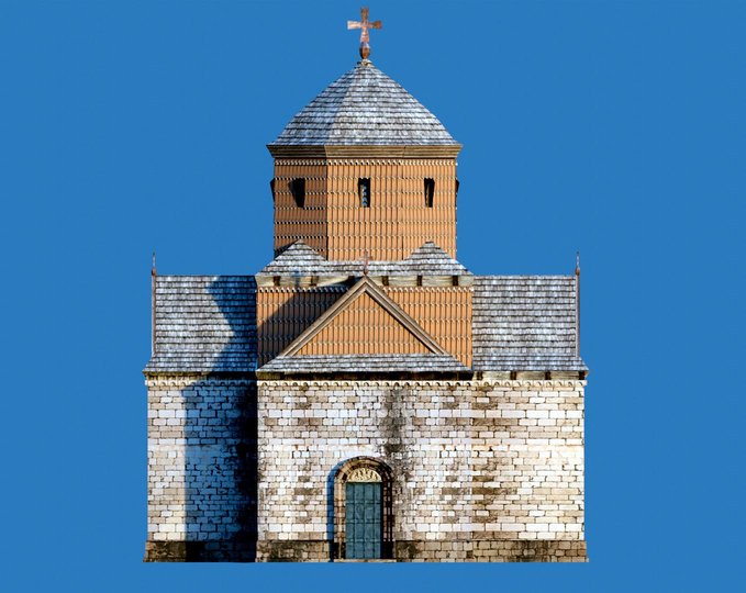 Західний фасад (реконструкція Романа Франківа)