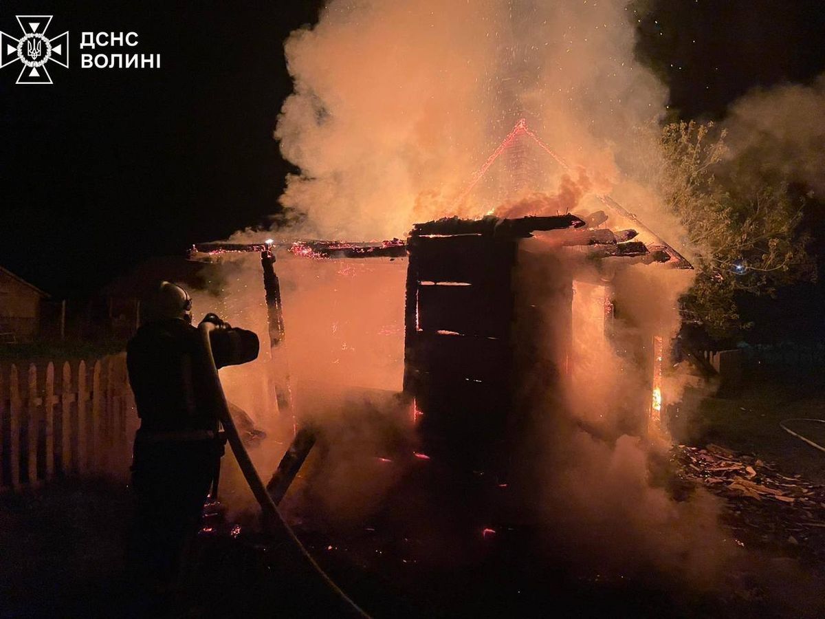 На Волині під час пожежі у літній кухні загинув 46-річний чоловік