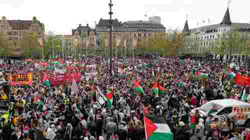У Швеції тисячі людей вийшли на протест через участь Ізраїлю на «Євробаченні»