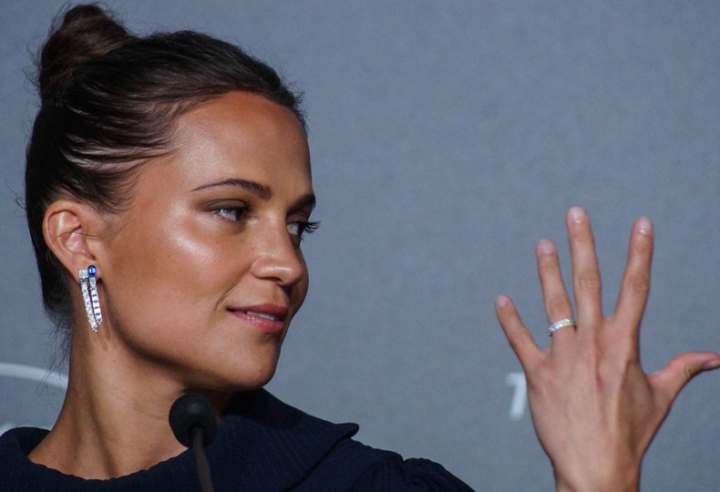 Алісія Вікандер на презентації фільму у Каннах (фото Катерини Сліпченко)