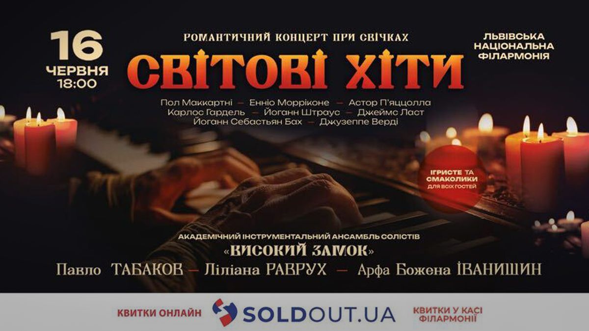 Павло Табаков та інші відомі артисти заспівають у Львові легендарні хіти при свічках
