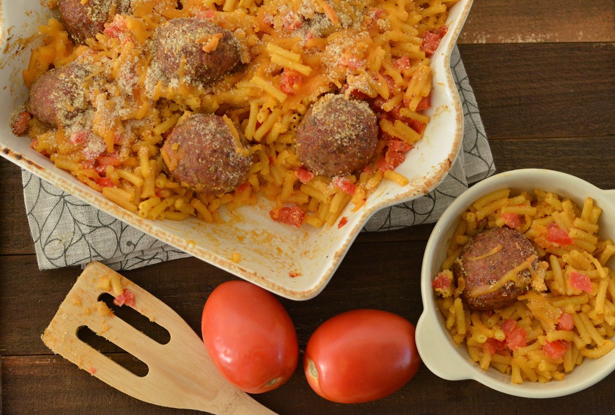 Паста з фрикадельками та овочами. Рецепт дня
