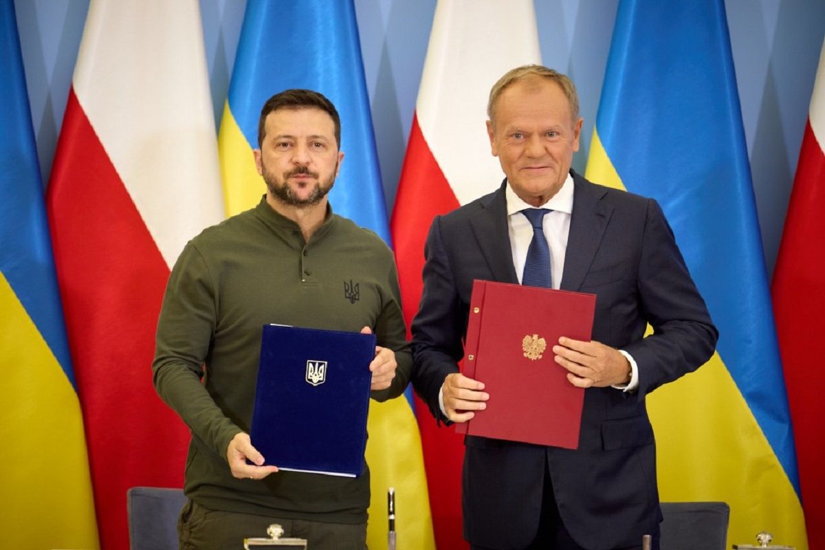 Володимир Зеленський та Дональд Туск у Варшаві уклали безпекову угоду