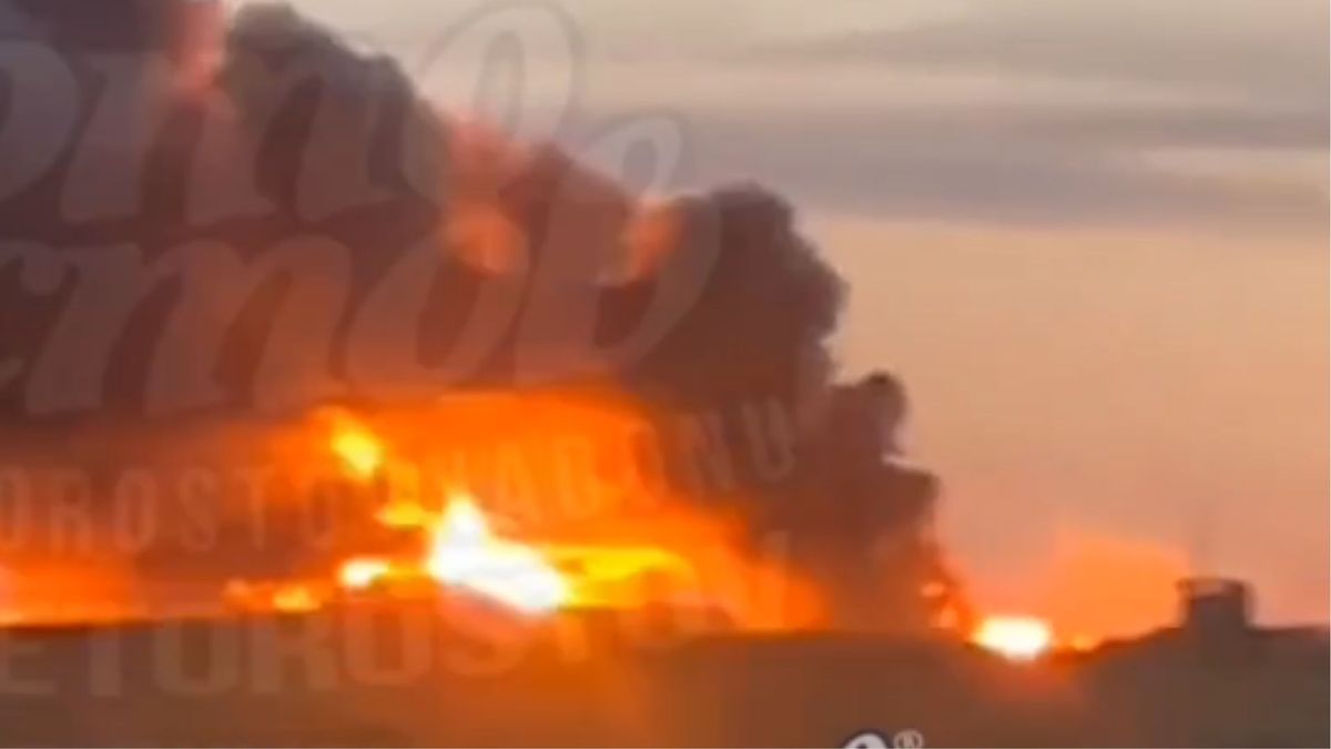 Дрони атакували військовий аеродром росіян в Ростовській області, зайнялась масштабна пожежа