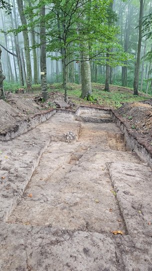 Розкопки на дитинці XIII ст. (фото ЛОВА)