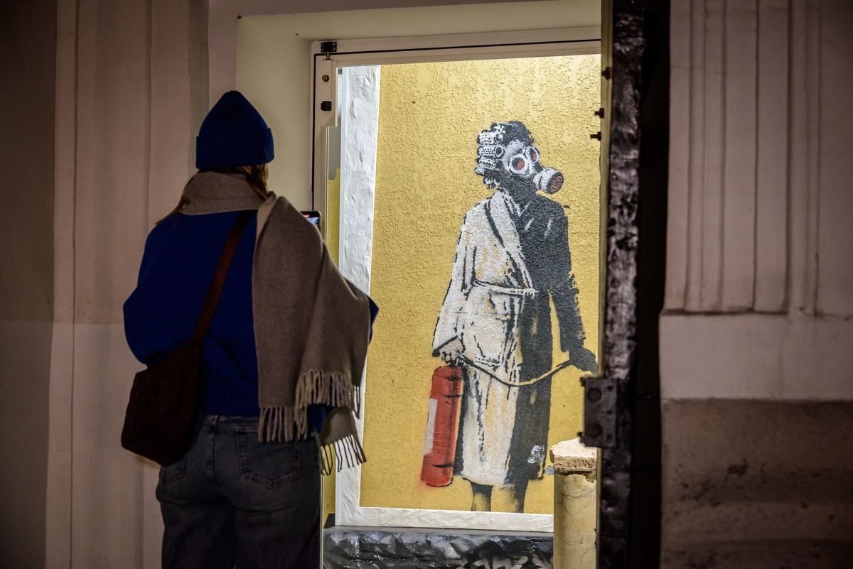 У Києво-Печерській лаврі зберігатимуть графіті британського художника Бенксі
