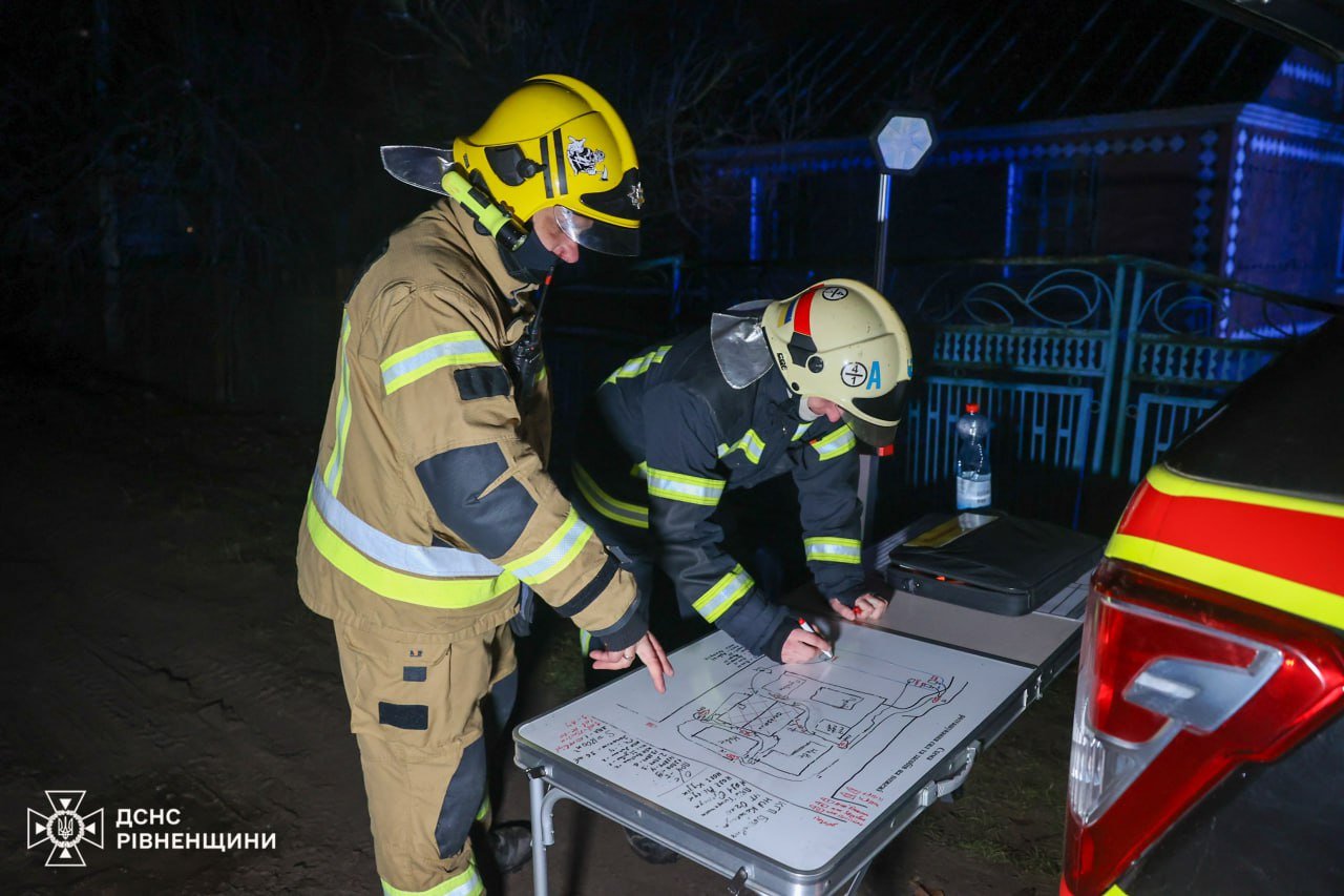 Пожежа на деревообробному підприємстві у Костопільській громаді (фото рятувальників)