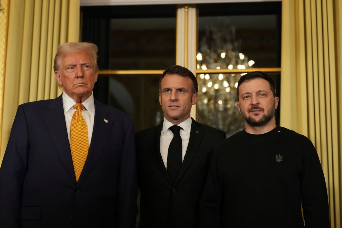 Зеленський зустрівся з Трампом та Макроном у Парижі