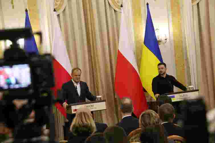 Під час зустрічі з Зеленським у Львові польський прем'єр Туск анонсував новий пакет допомоги