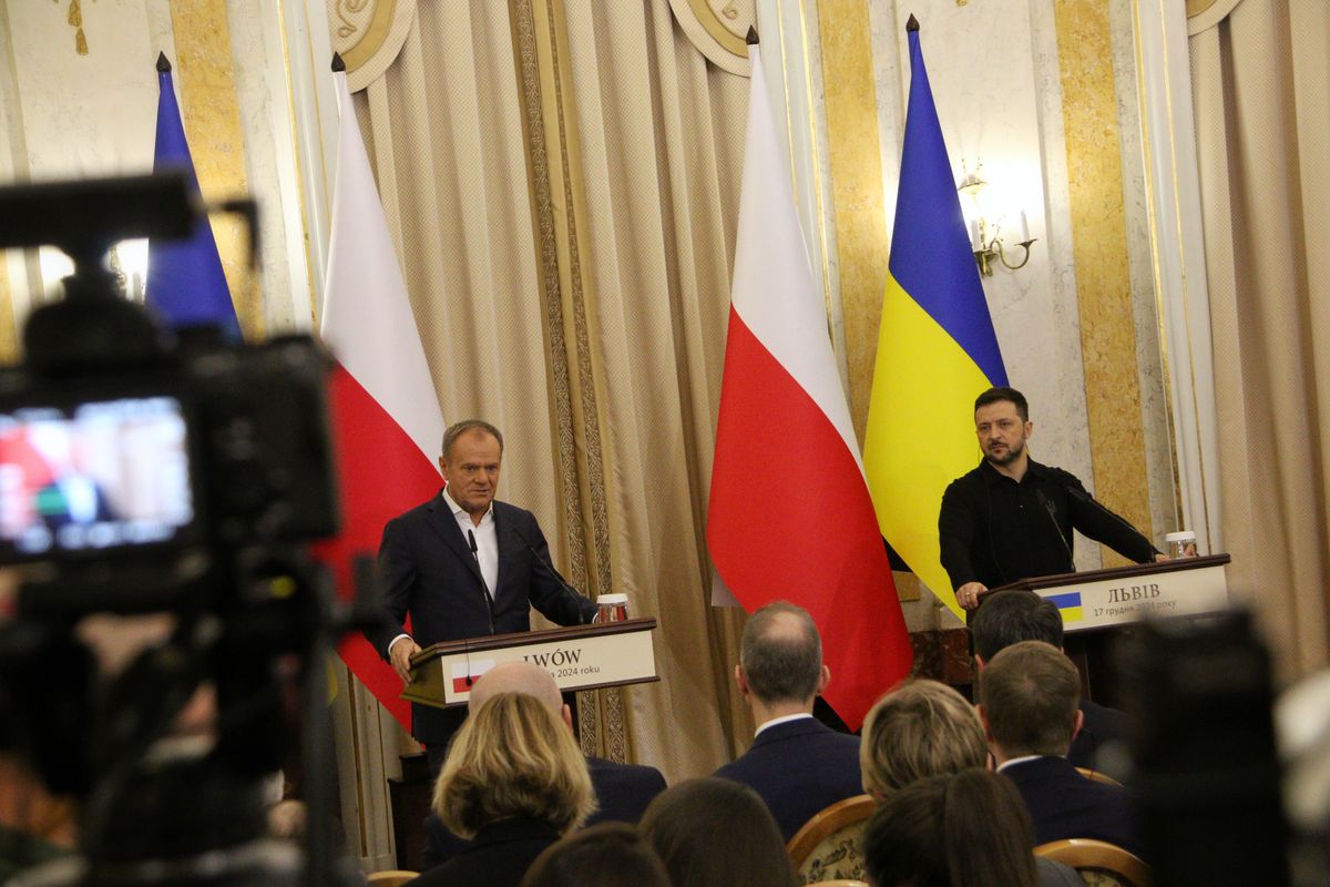Під час зустрічі з Зеленським у Львові польський прем'єр Туск анонсував новий пакет допомоги