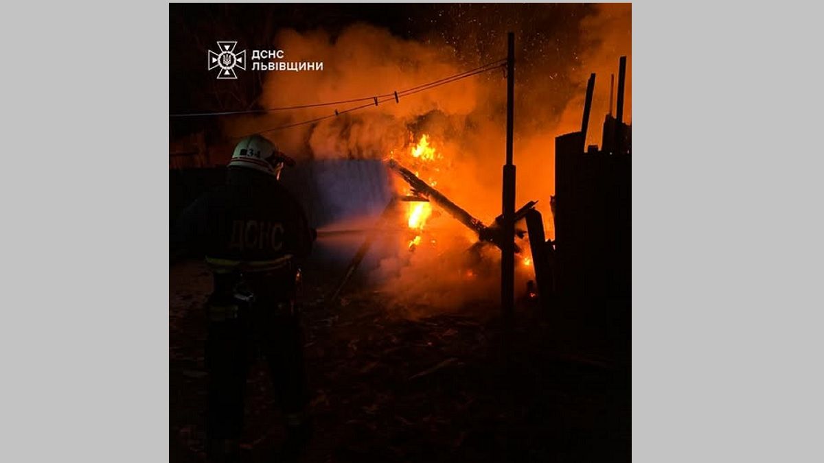 На Львівщині під час пожежі в господарській будівлі загинув 38-річний чоловік 