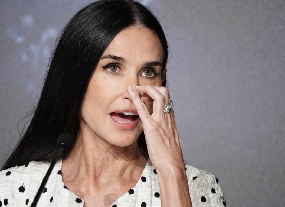 Демі Мур презентує «Субстанцію» на Каннському фестивалі (фото Катерини Сліпченко)