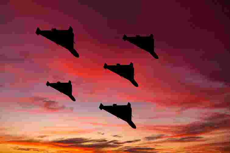 Україну вночі атакували півтори сотні російських дронів