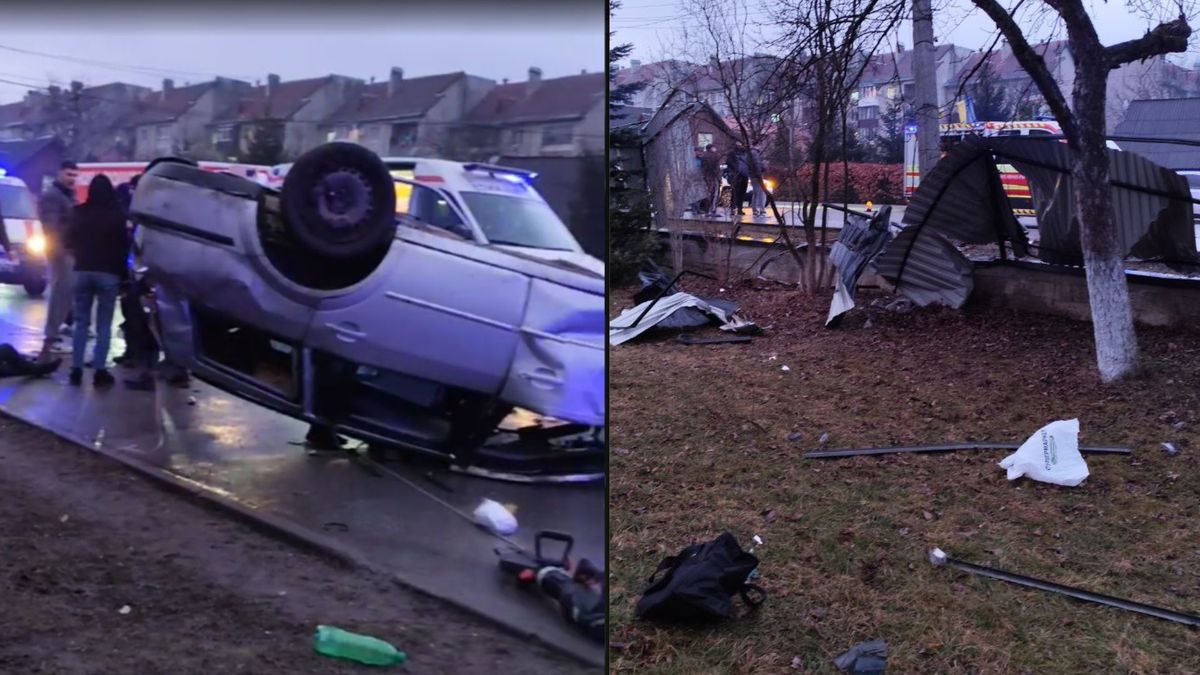 У Яремчі автомобіль врізався в електроопору, двоє загиблих