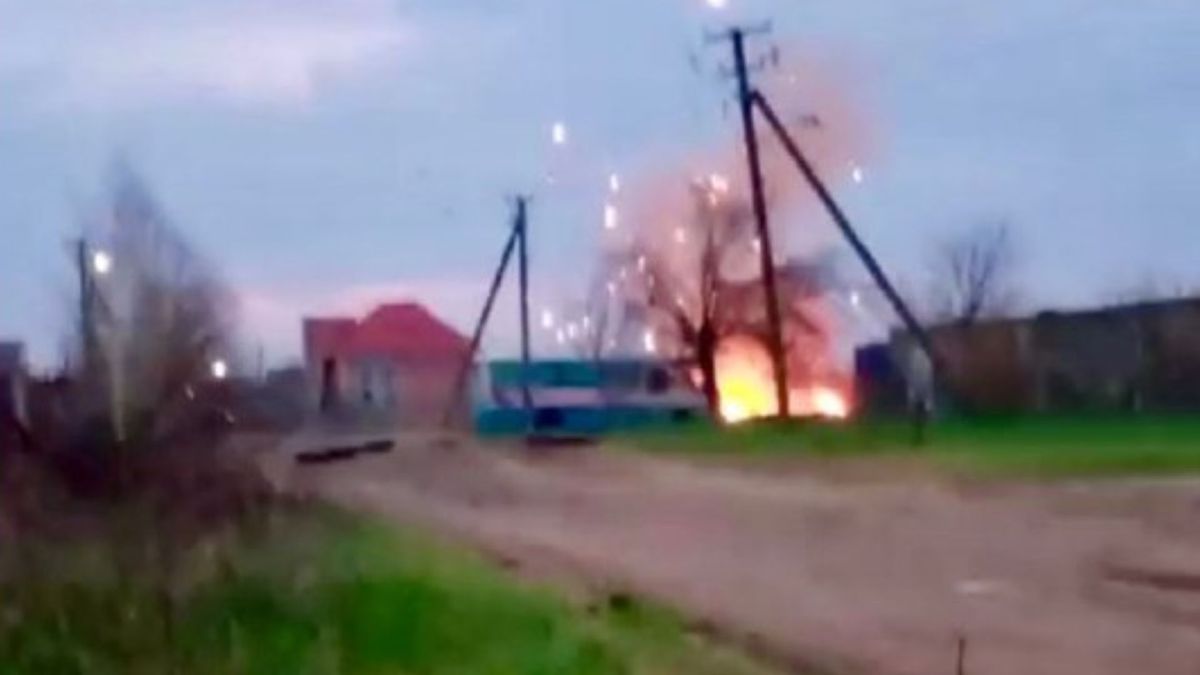 У Мелітополі підірвали бронемашину з «кадирівцями»