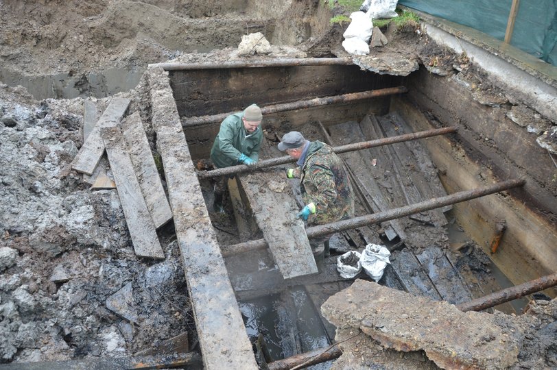 Загальна могила радянських воїнів (фото Меморіально-пошукового центру «Доля» )