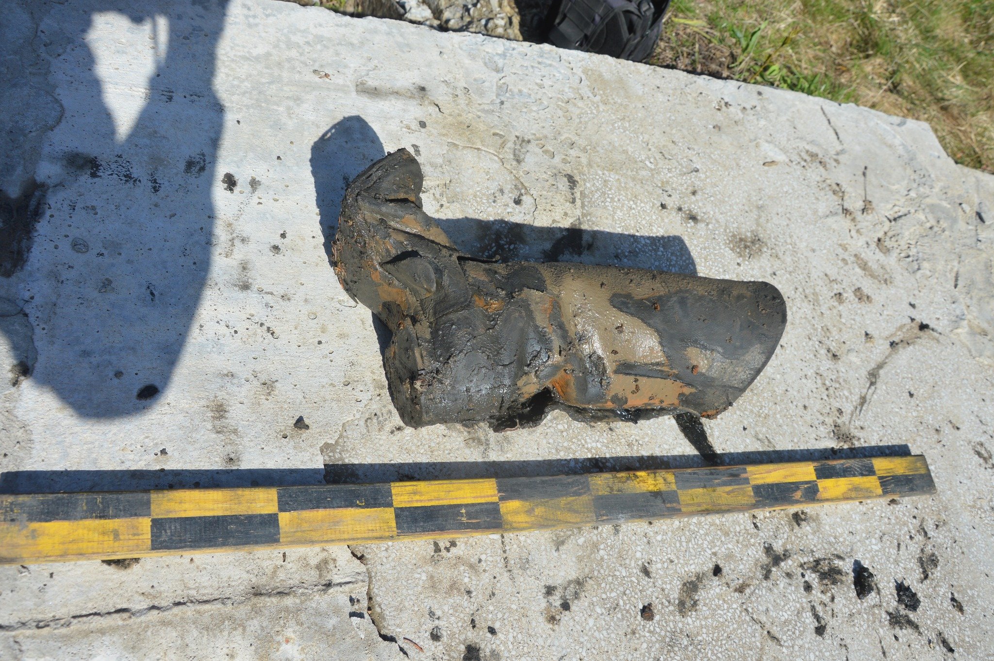 Чобіт радянського солдата (фото Меморіально-пошукового центру «Доля» )