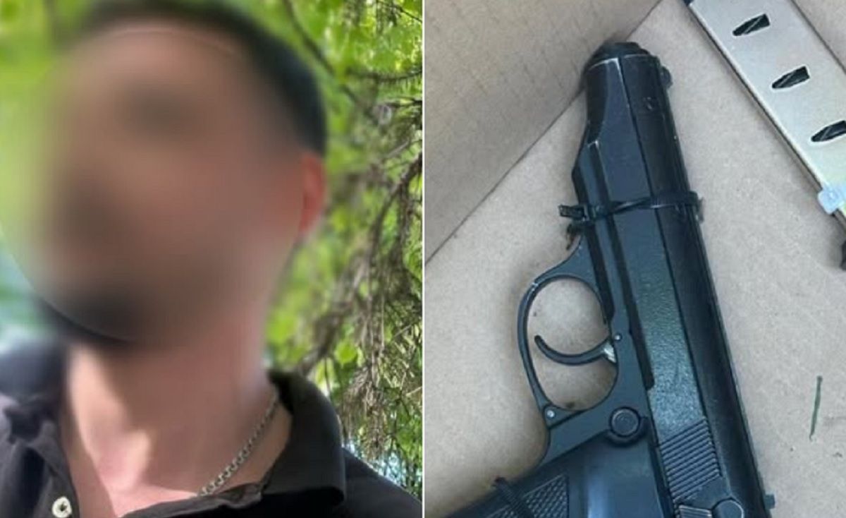 У Львові 30-річний нападник з пістолетом напав на кур'єра служби доставки