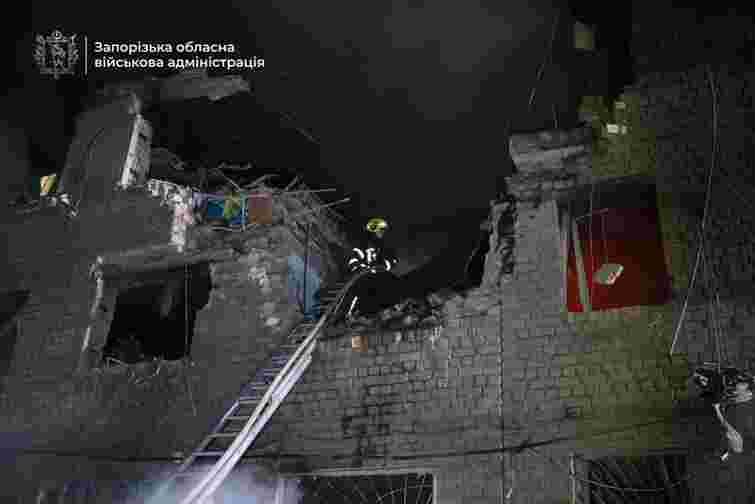 Росіяни масовано атакували Запоріжжя ударними БпЛА