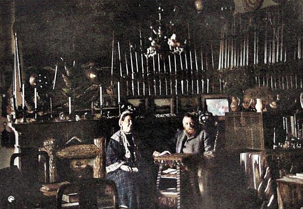 Граф Володимир Дідушицький з дружиною Альфонсиною в Пеняках (джерело фото: Ілюстроване село, 1911 року)