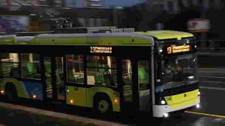 У Львові через обрив контактної мережі деякі тролейбуси курсують за скороченим маршрутом