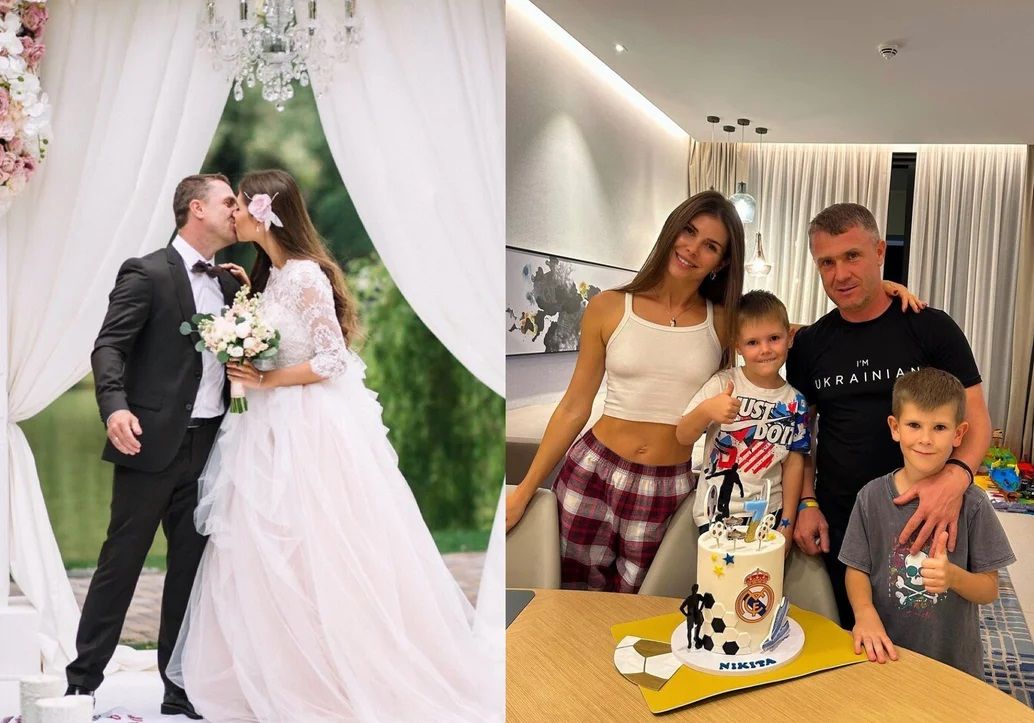 Ребров з дружиною Ганною і дітьми