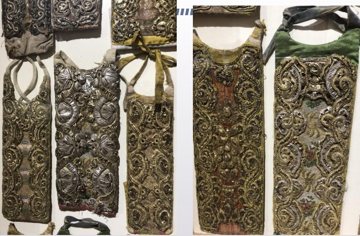 Нагрудники – «заложки» із Сасова. Музей етнографії та художнього промислу у Львові (фото з презентації Наталії Левкович)