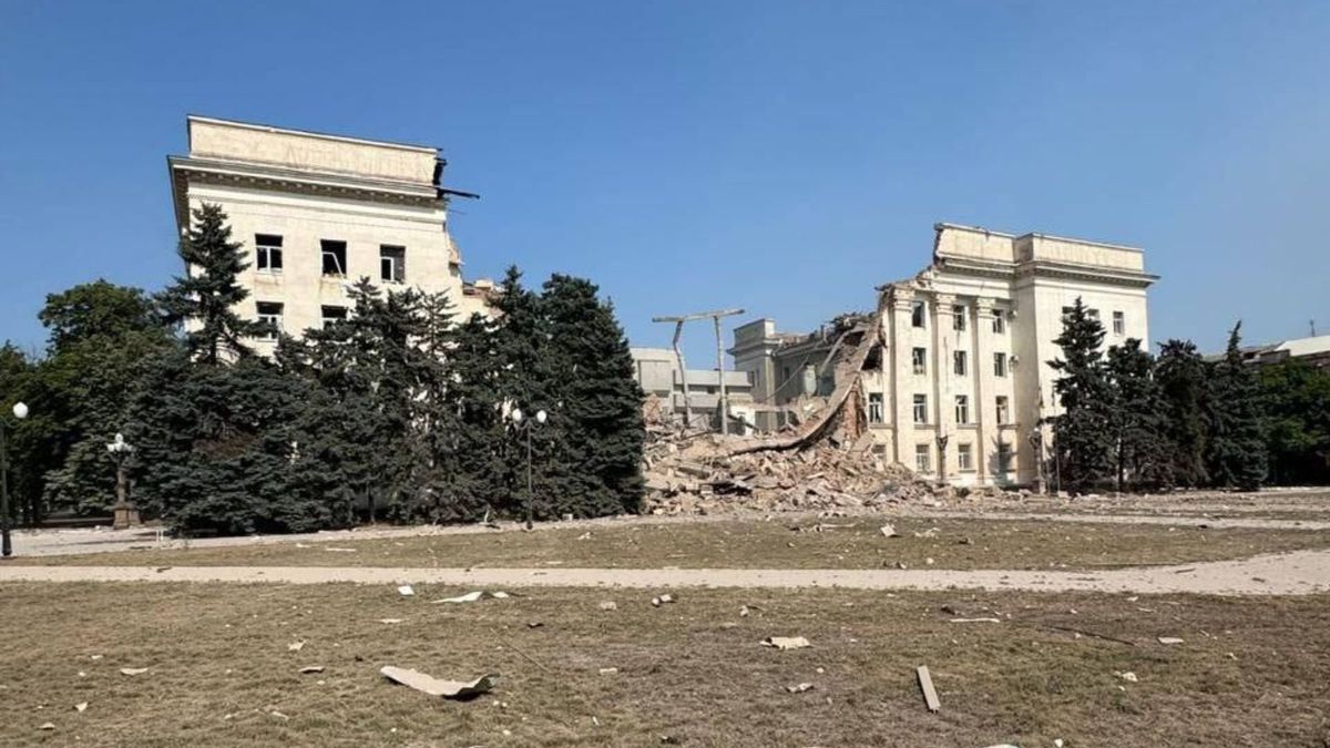 Росіяни повторним ударом повністю знищили будівлю Херсонської ОВА