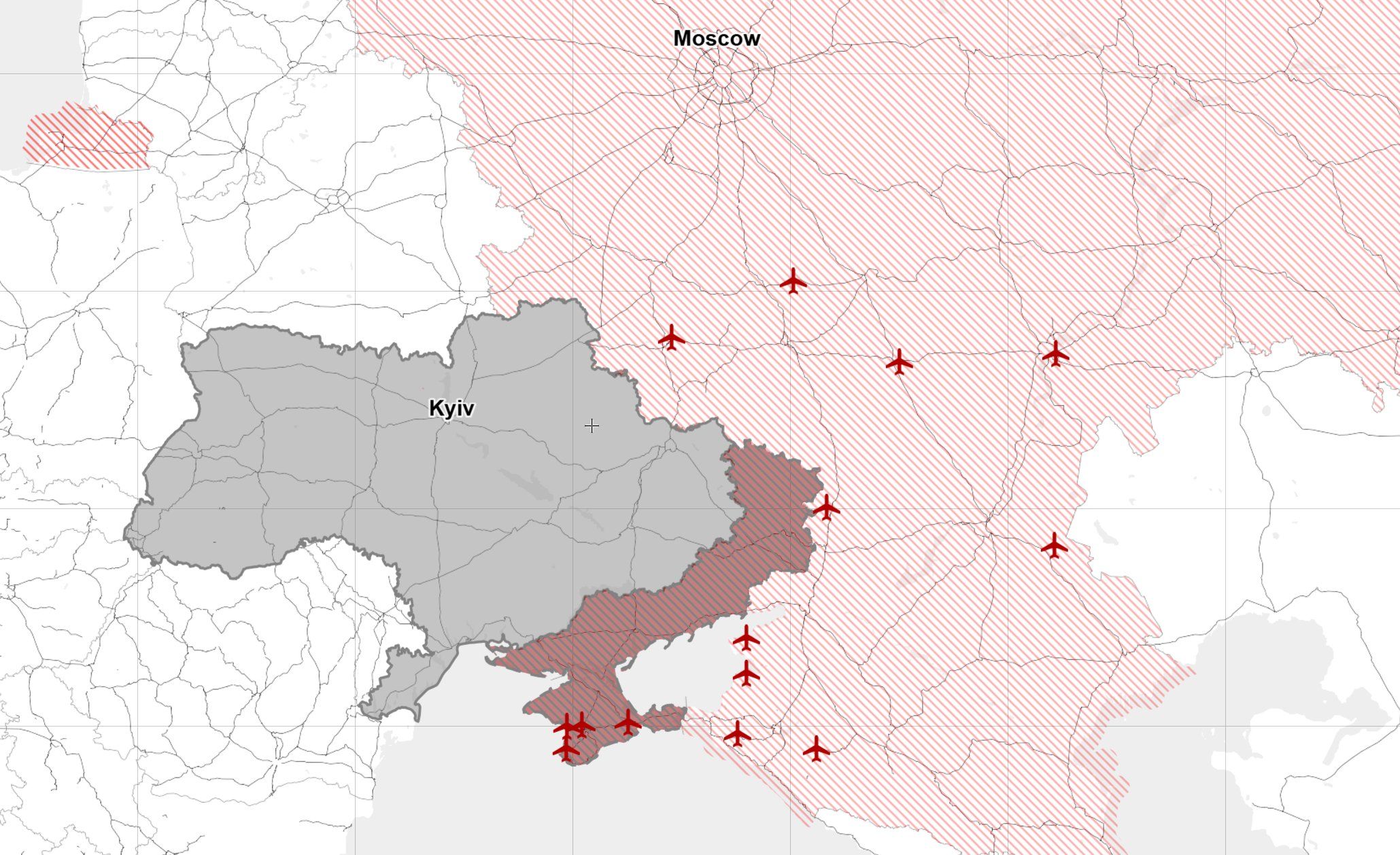 Укриття для російських літаків, фото аналітика Def Mon