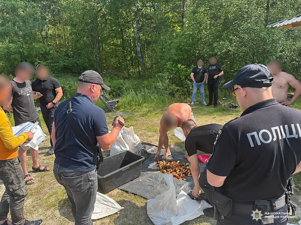 Поліція вилучила з підпільного цеху на Рівненщині бурштину на  2 млн грн