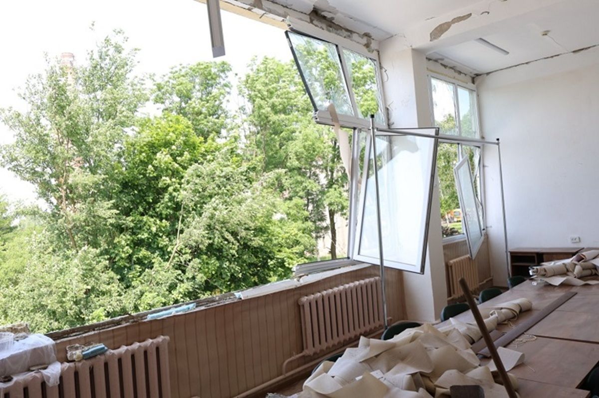 Через обстріл один із корпусів Технічного університету в Тернополі пошкоджено на 95%