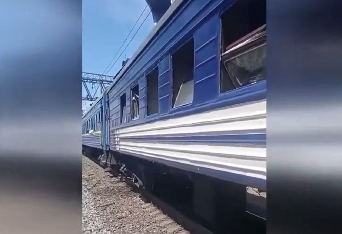 На Дніпропетровщині внаслідок російської атаки пошкоджено пасажирський потяг 